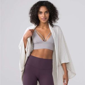 Lululemon Sage Scarf in Wee Stripe Cardigan Wrap